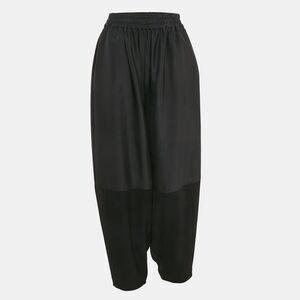 Miin Black Crepe Paneled Pants M